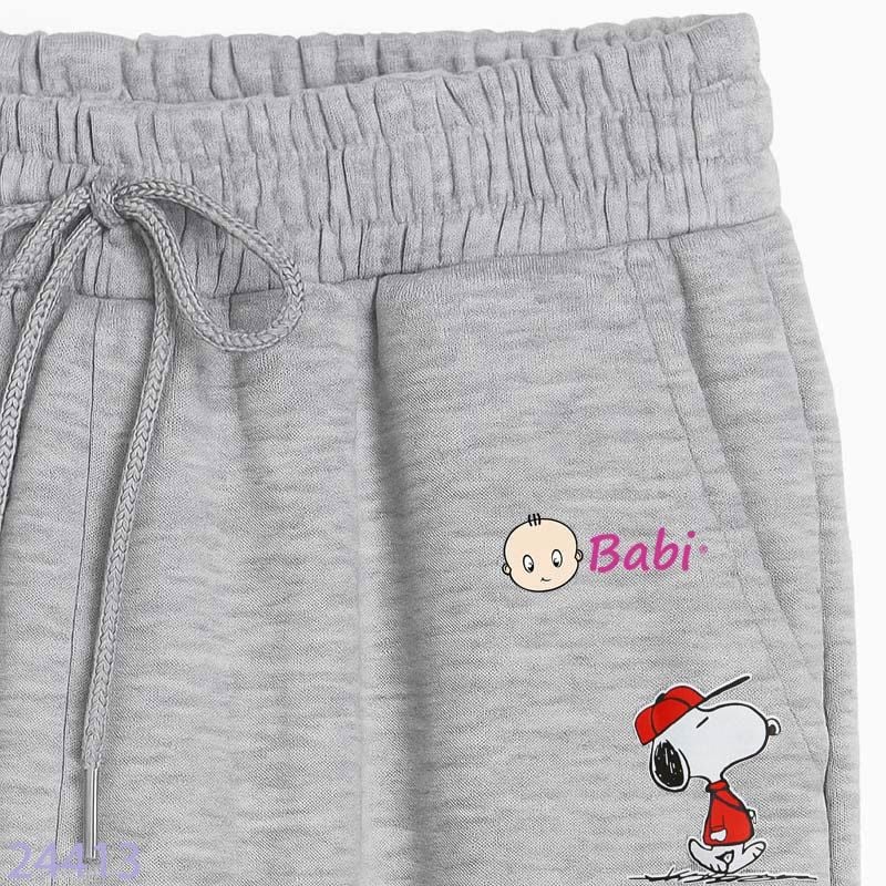  Quần Jogger Trẻ Em Bo Lai In Hình S.n.o.o.p.y (23kg - 65kg) 