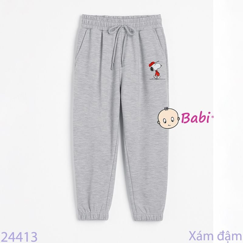  Quần Jogger Trẻ Em Bo Lai In Hình S.n.o.o.p.y (23kg - 65kg) 