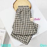  Quần Suông Dài Cho Bé Caro Sành Điệu (20kg - 55kg) 