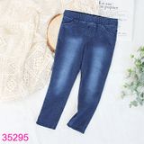  Quần Jean Bé Gái Dài Lưng Thun Đơn Giản Cho Bé Gái (6 tháng - 7 tuổi) 