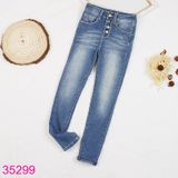  Quần Jean Skinny Dài Cho Bé Gái Sành Điệu Size Đại (5 - 9 tuổi) 