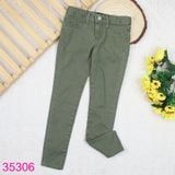  Quần Jean Skinny Dài Màu Trơn Đơn Giản Cho Bé Gái (2 - 12 tuổi) 