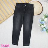  Quần Jean Skinny Dài Màu Trơn Đơn Giản Cho Bé Gái (2 - 12 tuổi) 