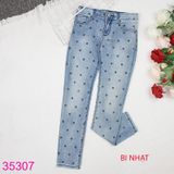  Quần Jean Skinny Dài Cho Bé Gái Nhiều Họa Tiết (2 - 12 tuổi) 