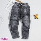  Quần Jeans Dài Lưng Thun Cho Bé Trai Size Đại (23kg - 35kg) 