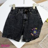  Quần Short Jean Bé Gái In Hoa Xinh Xắn Size Đại (23kg - 45kg) 