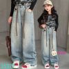 Quần Jeans Suông Bé Gái M2 (35kg - 50kg)