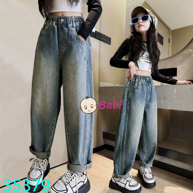  Quần Jeans Baggy Bé Gái M4 (35kg - 50kg) 