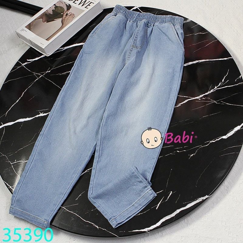  Quần Jeans Baggy Bé Gái Trơn Size Đại (26kg - 57kg) 