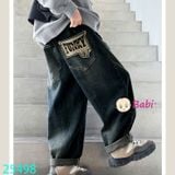  Quần Jeans Baggy Trơn Sành Điệu Cho Bé (35kg - 53kg) 