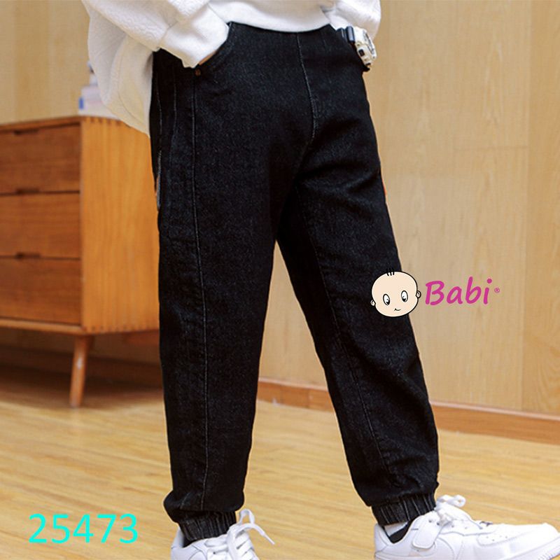  Quần Jeans Dài Jogger Lưng Thun Cho Bé Trai (30kg - 52kg) 
