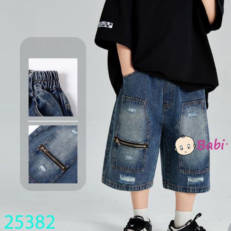  Quần Jeans Lửng Bé Trai Túi Hộp Sành Điệu (35kg - 55kg) 