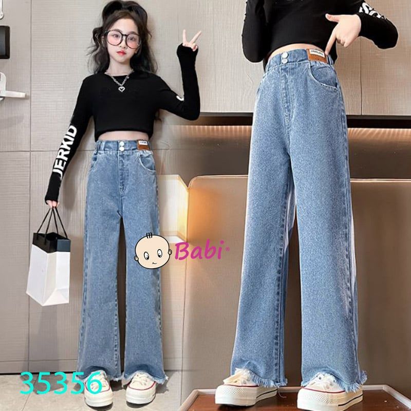  Quần jeans suông dài bé gái M1 (35 - 45kg) 