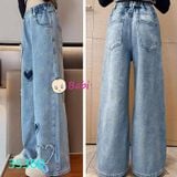  Quần jeans suông dài bé gái M5 (35 - 45kg) 