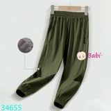  Quần Jogger Màu Trơn Phối Lưới Sành Điệu (35kg - 52kg) 