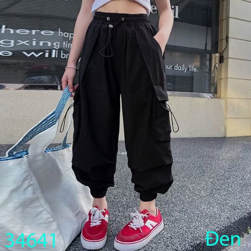  Quần Kaki Dài Túi Hộp Cho Bé Gái Sành Điệu (26kg-45kg) 