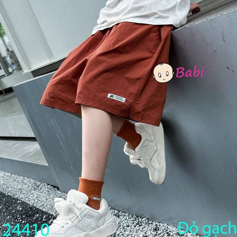  Quần Short Dù Bé Trai Màu Trơn Đơn Giản (35kg - 57kg) 