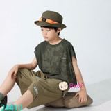  Quần Short Dù Bé Trai Màu Trơn Đơn Giản (35kg - 57kg) 