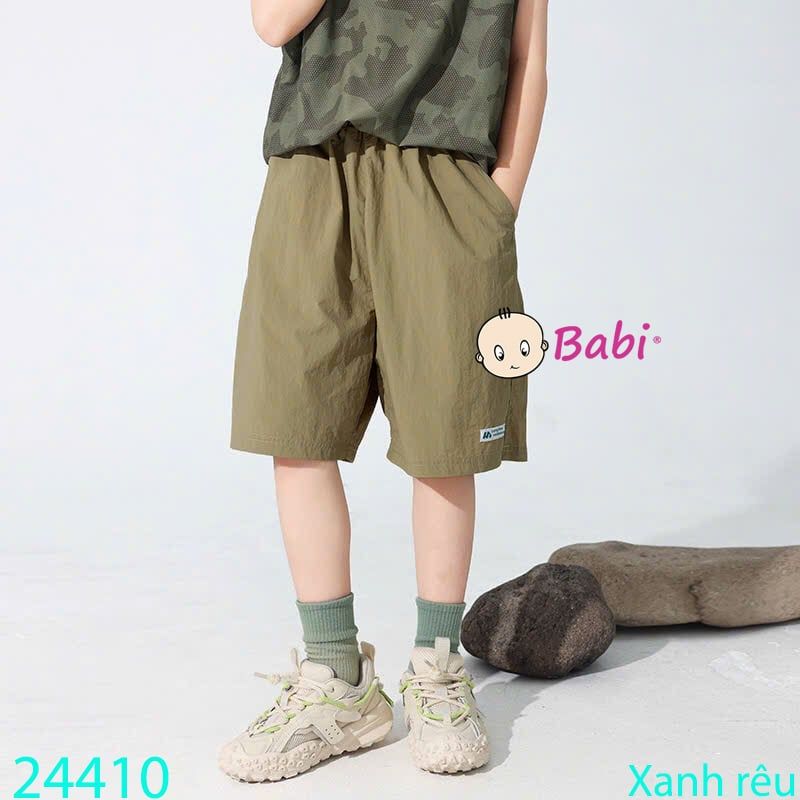  Quần Short Dù Bé Trai Màu Trơn Đơn Giản (35kg - 57kg) 