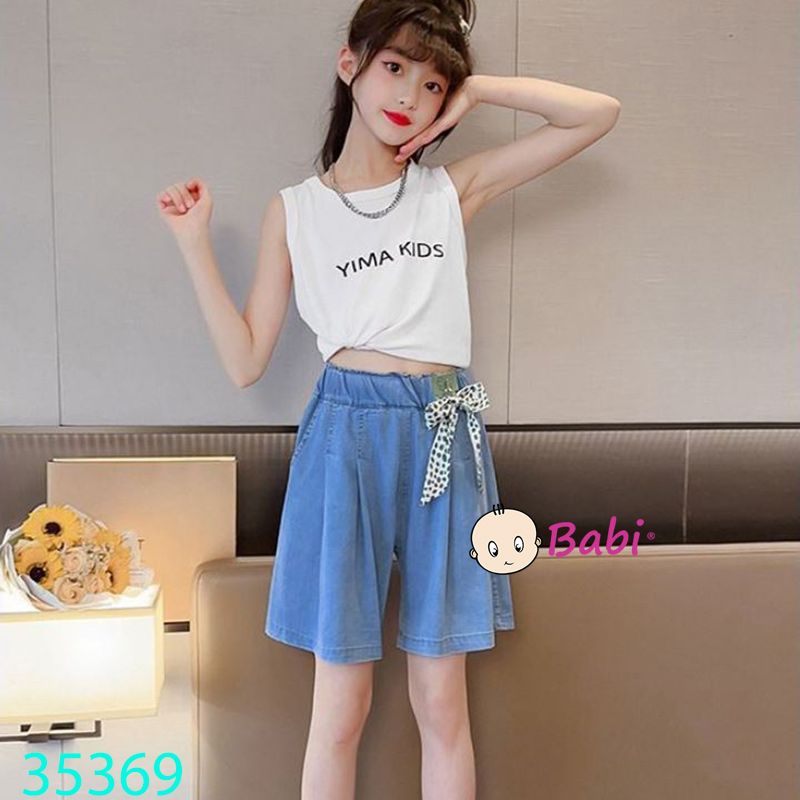  Quần Short Jeans Đính Nơ (26kg - 45kg) 