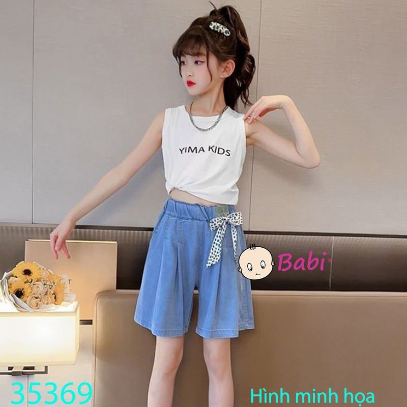  Quần Short Jeans Đính Nơ (26kg - 45kg) 