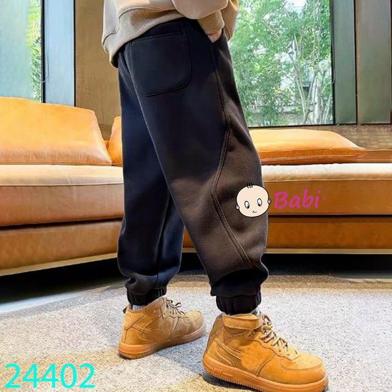  Quần Thun Bo Lai Dài Bé Trai Màu Trơn (35kg-47kg) 