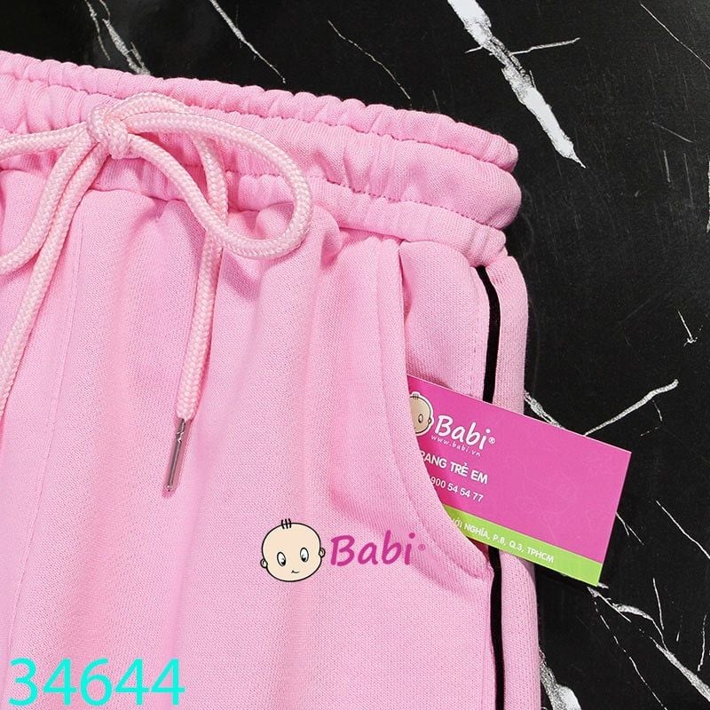  Quần Thun Trẻ Em Bo Lai  Màu Hồng Xinh Xắn (20kg - 60kg) 