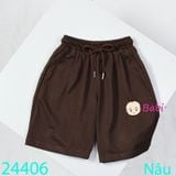  Quần Short Bé Trai Màu Trơn Năng Động (26kg - 70kg) 
