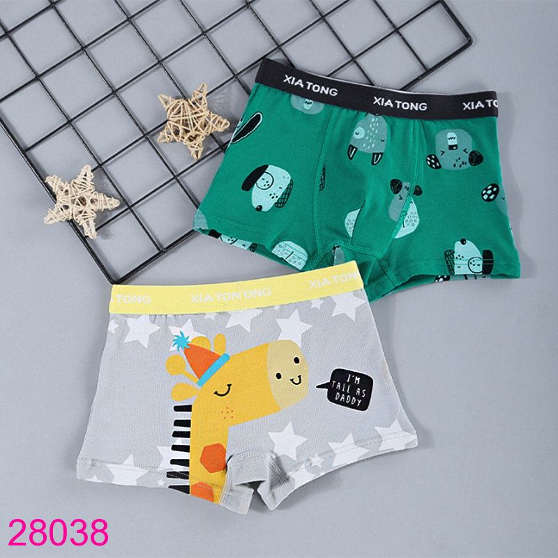  Set 2 Quần Chip Đùi Cotton Cho Bé Trai (9 - 10 tuổi) 