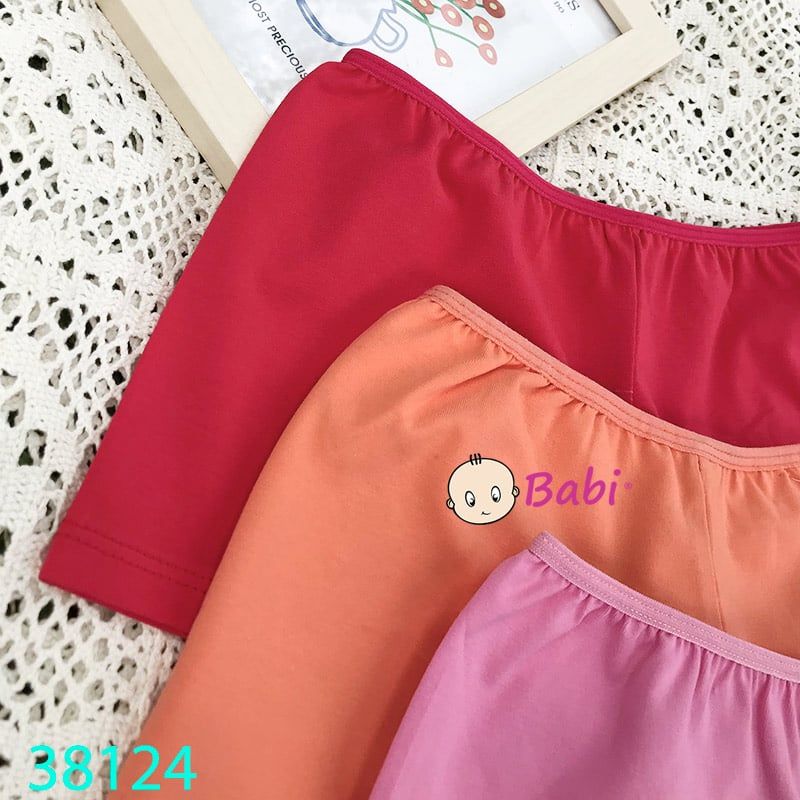  Set 3c Quần Chip Đùi Họa Tiết Hình Mèo (17-30kg) 