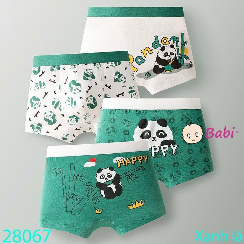  Set 4 Chip Đùi Nhiều Họa Tiết Cho Bé Trai M1 (23-35kg) 