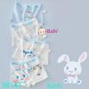 Set 4 Quần Chip Đùi Bé Gái In Thỏ Xanh (23kg-45kg)