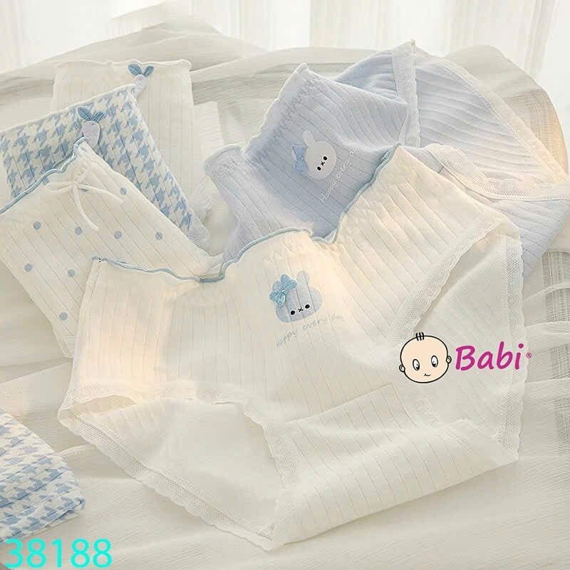  Set 5 Chip Tam Giác Hình Thỏ Cho Bé Gái (35-50kg) 