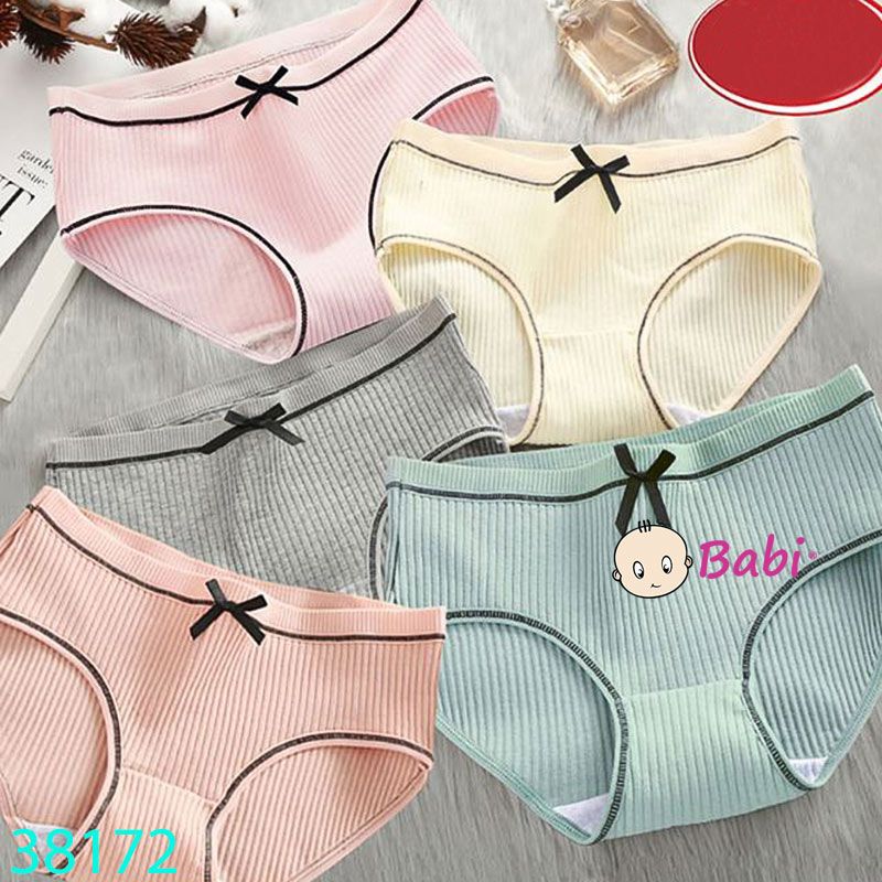  Set 5 Chip Tam Giác Gân Màu Trơn Xinh Xắn (45-55kg) 