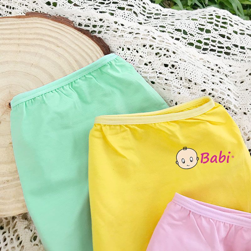  Set 6c Quần Chíp Đùi Trơn Bé Gái 35-40kg 