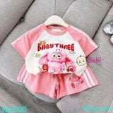  Bộ Thun Đùi Bé Gái In Babi Tree Hồng Dễ Thương (13kg - 55kg) 