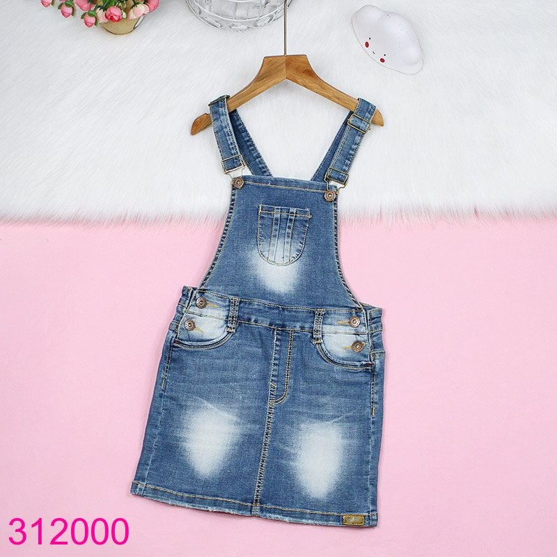  Váy Yếm Jeans Cho Bé Gái Mix Túi Sành Điệu (9 tháng - 6 tuổi) 