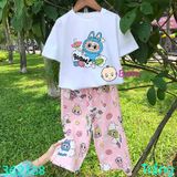  Bộ Bé Gái 1 La.Bu.Bu Quần Đũi Hồng (26kg - 57kg) 