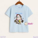  Áo Thun Tay Ngắn Hình Cô Gái Cho Mẹ Và Bé (23kg - 75kg) 