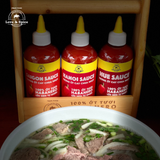 Set 3 chai tương ớt ít cay ngon nhiều Love & Spice ba cấp độ - SAIGON SAUCE + HANOI SAUCE + HUE SAUCE chai 290g x 3 