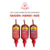  Set 3 chai tương ớt ít cay ngon nhiều Love & Spice ba cấp độ - SAIGON SAUCE + HANOI SAUCE + HUE SAUCE chai 80g x 3 