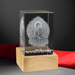 Phật Bổn Sư Thích Ca Mâu Ni - Pha Lê Khắc 3D - 3D-TC02