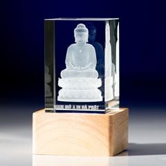 Phật A Di Đà - Pha Lê Khắc 3D - 3D-ADD