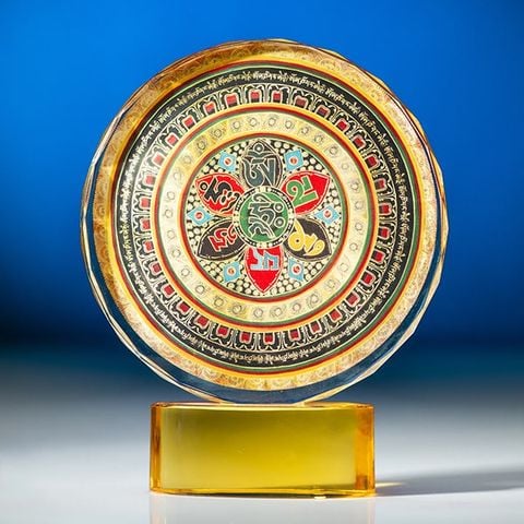 Thần Chú Om Mani Padme Hum Pha Lê - HP005-OM