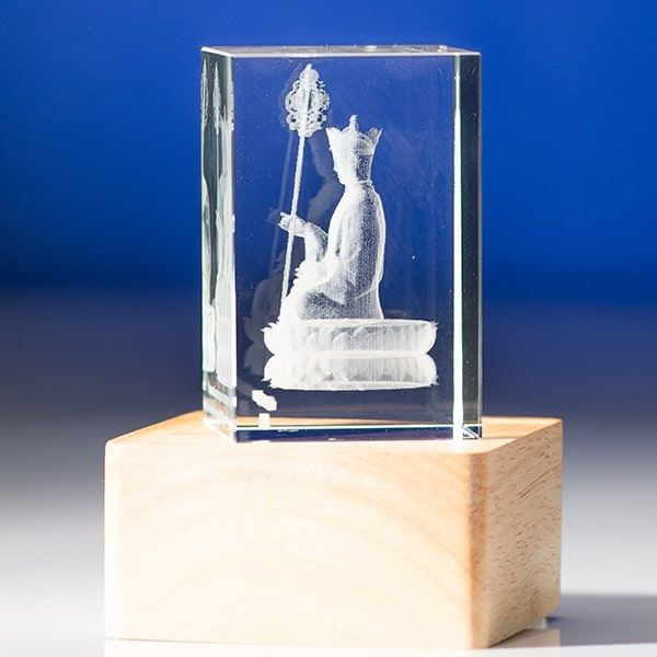 Địa Tạng Vương Bồ Tát - Pha Lê Khắc 3D - 3D-DT