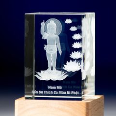 Phật Đản Sanh - Pha Lê Khắc 3D - 3D-DS