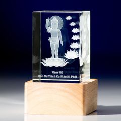 Phật Đản Sanh - Pha Lê Khắc 3D - 3D-DS