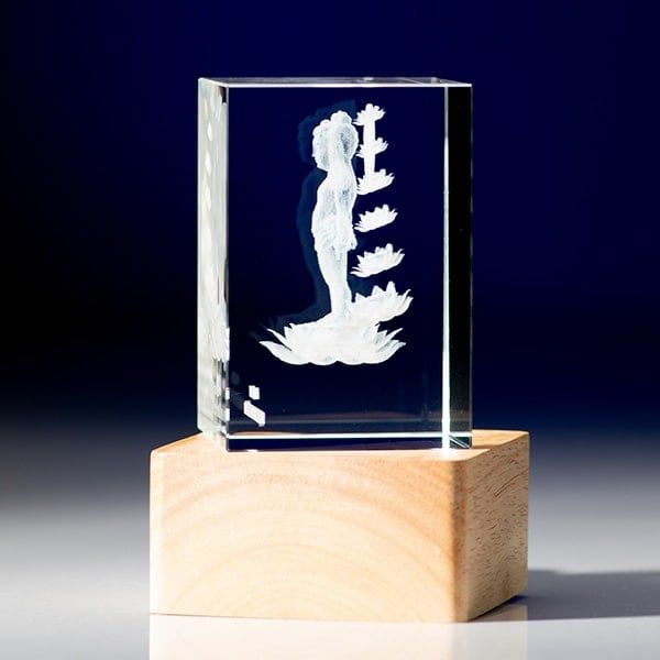 Phật Đản Sanh - Pha Lê Khắc 3D - 3D-DS