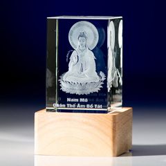 Quán Thế Âm Bồ Tát - Pha Lê Khắc 3D - 3D-QA