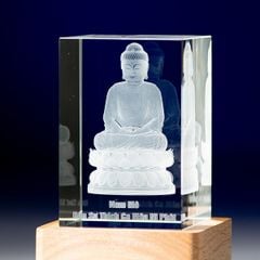 Phật Bổn Sư Thích Ca Mâu Ni - Pha Lê Khắc 3D - 3D-TC01